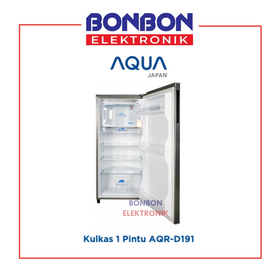 Kulkas AQUA 1 Pintu 160L AQR-D191 / AQRD 191 / AQRD191 (DS/LS/LB/LK)