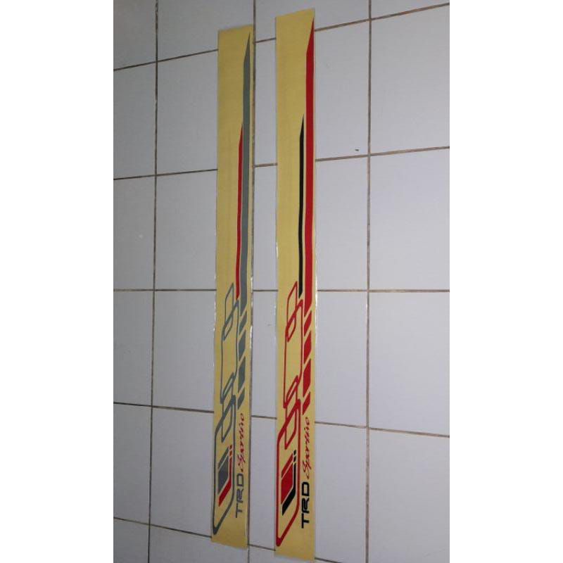 List body TRD Sportivo pendek / List body stiker TRD Sportivo Fortuner,  TRD Yaris Sportivo, TRD Agy