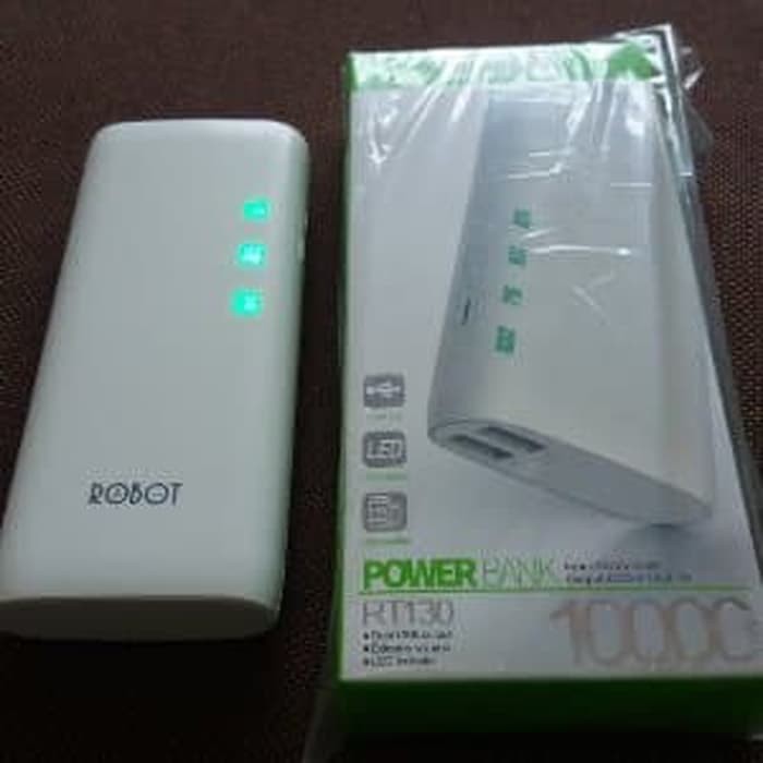 Powerbank Robot Rt130 10000Mah Original Garansi Resmi Vivan