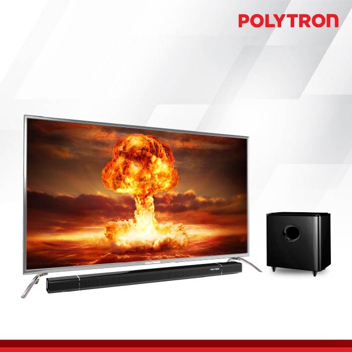 Polytron LED TV 55 Inch 55BU8850 Cinemax Soundbar 4K UHD