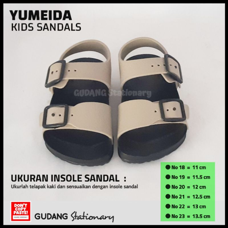 Sandal Gunung Karet Anak YUMEIDA KIDS