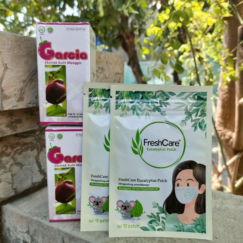 Kulit Manggis Garcia isi 60 Kapsul // 100% ORI + BONUS FRESHCARE PATCH // GARCIA BUNDLE
