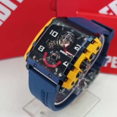 JAM TANGAN PRIA EXPEDITION E6757M NAVY YELLOW ORIGINAL