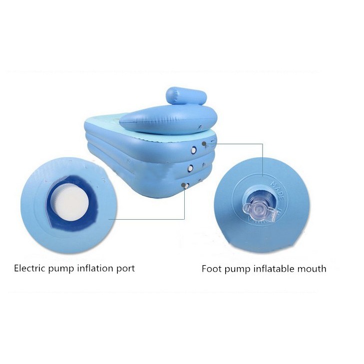 Intime Bak Mandi Dewasa Kolam SPA Angin Inflatable Bathtub Portable with Pompa - YT-038B