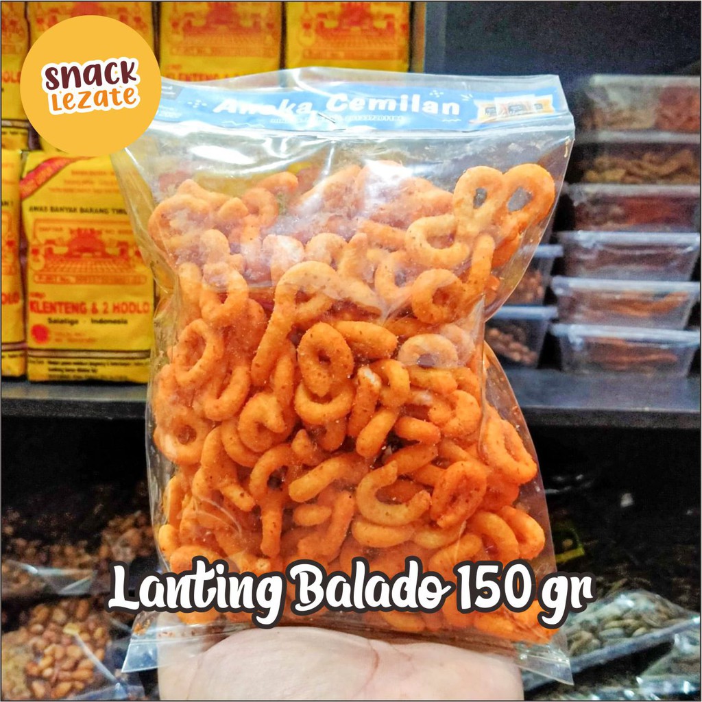 

Lanting Kebumen 150gr Balado Pedas Manis / Lanting Bumbu / Lanting Singkong Klanting Singkong Lezate