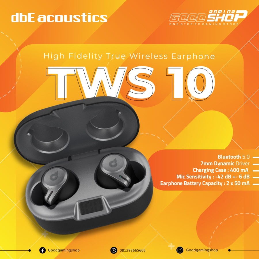 dbE TWS 10 High Fidelity True Wireless Earphone Gaming