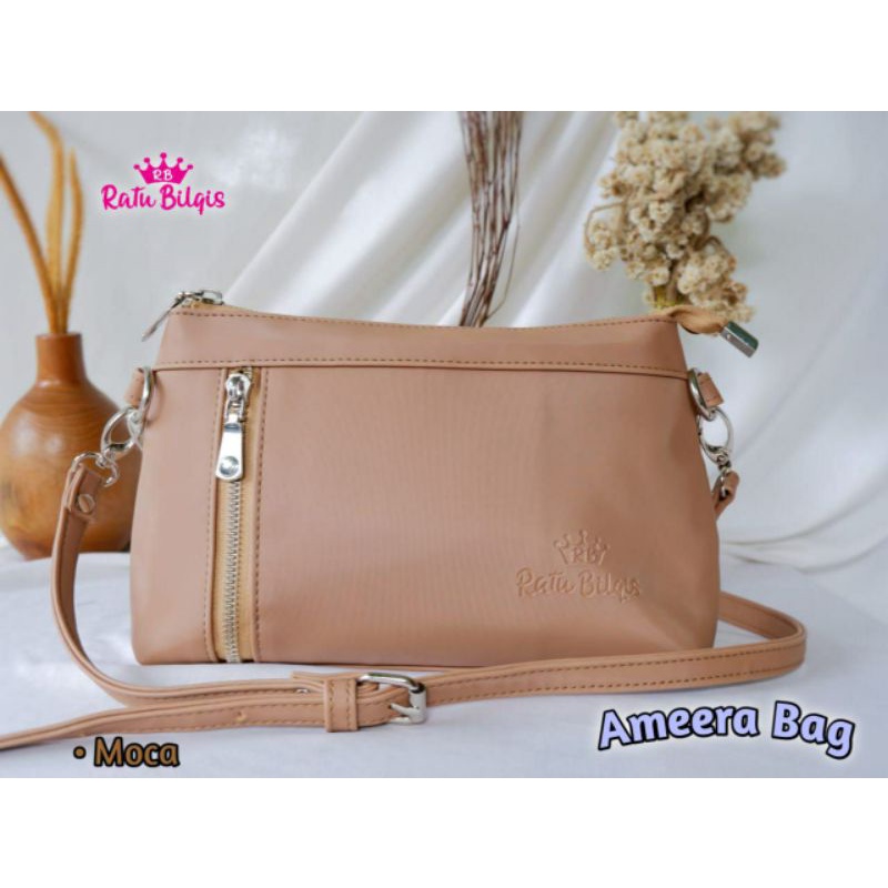 AMEERA BAG CHOCOLY BY RATU BILQIS TAS SLEMPANG KERJA HARIAN