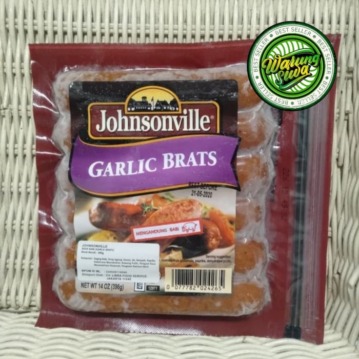 

Sosis babi Jhonsonville garlic brats 396 gram