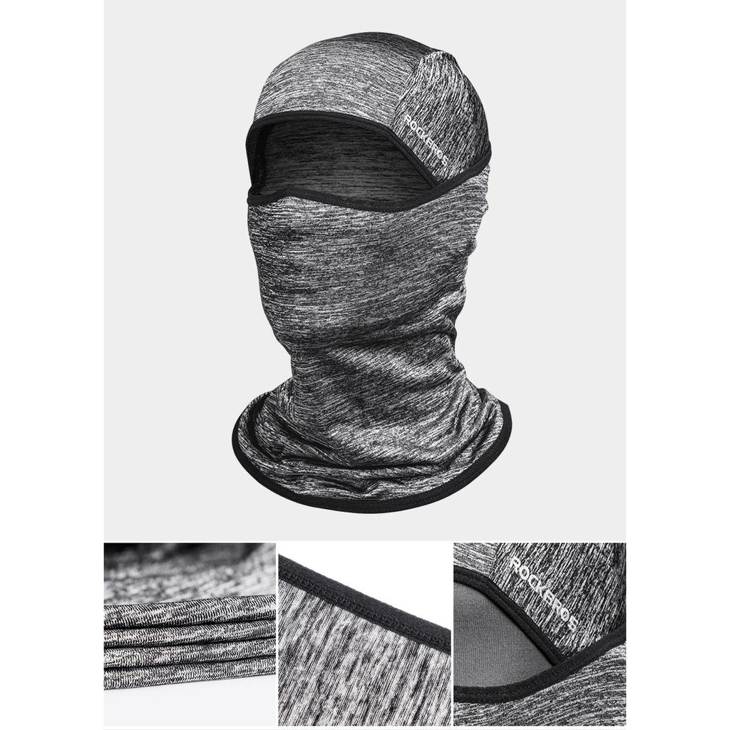 Masker Balaclava Rockbros Halus Lembut Sepeda Motor Anti UV