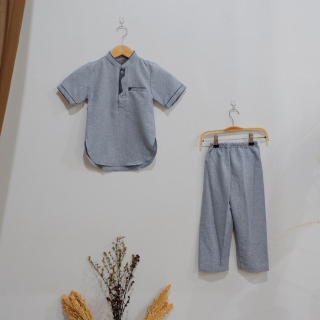Kurta Anak Biru Misty Variasi