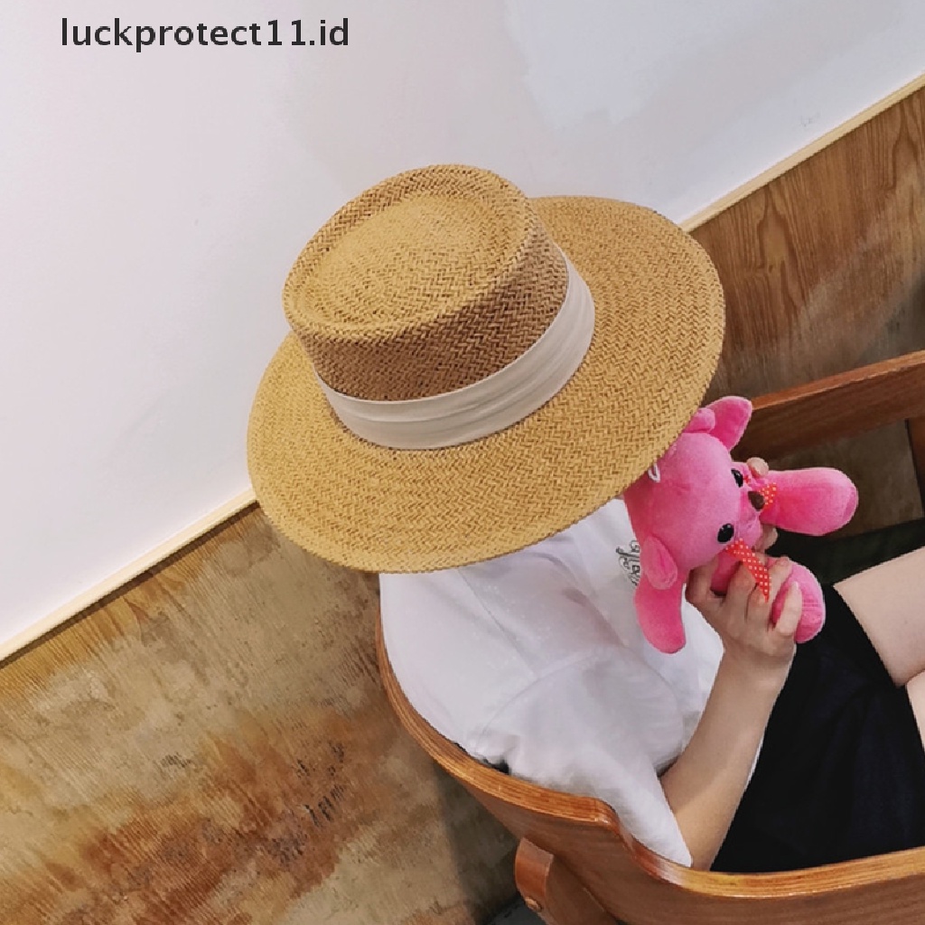 &lt; Luckprotect11. &lt; LuckproteksiTopi Pantai Bahan Jerami Untuk Pria