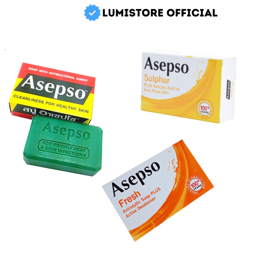 Jual ASEPSO Sabun Badan Antiseptik/Sulphur/fresh Sabun Gatal Asepso