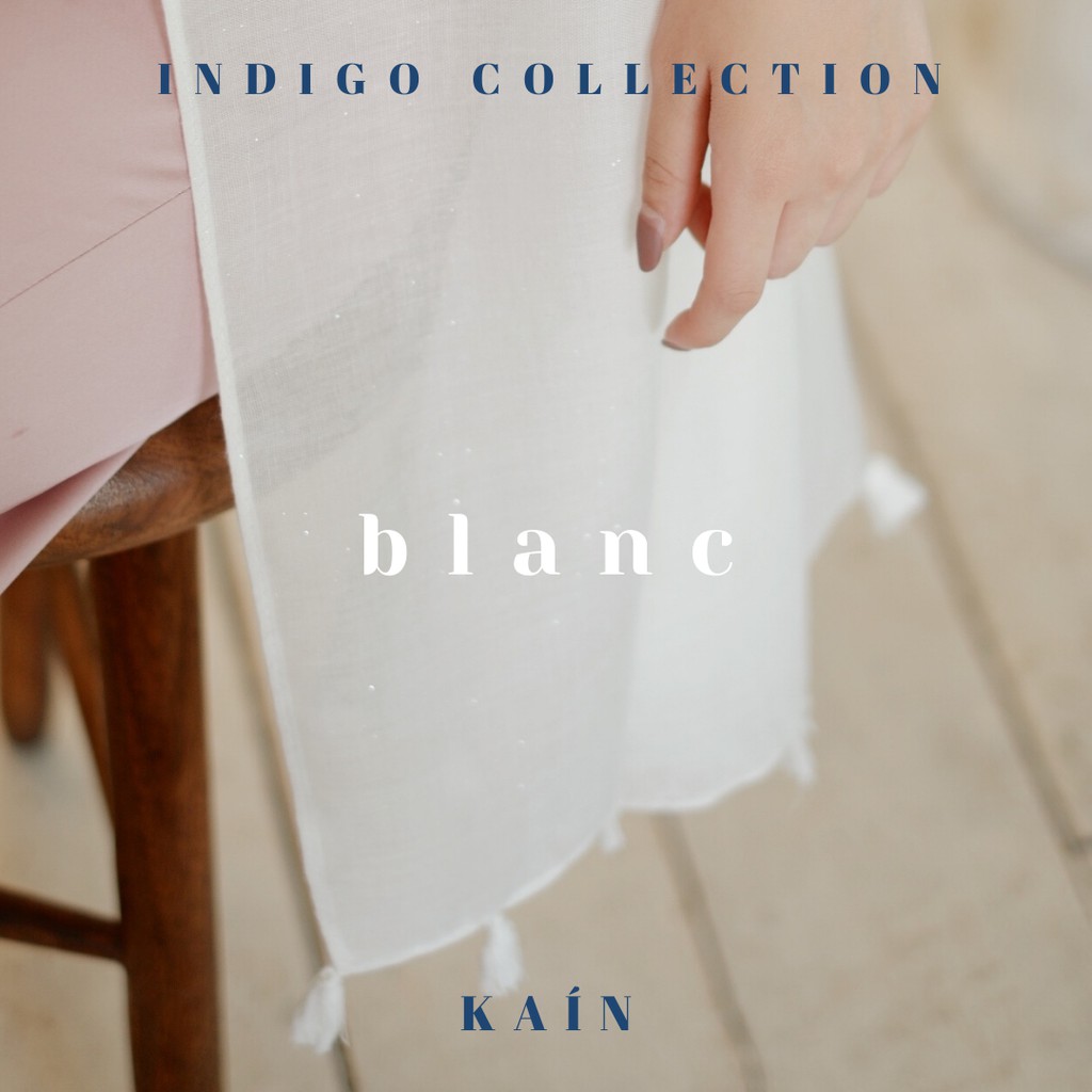 Blanc Shawl - Indigo Collection