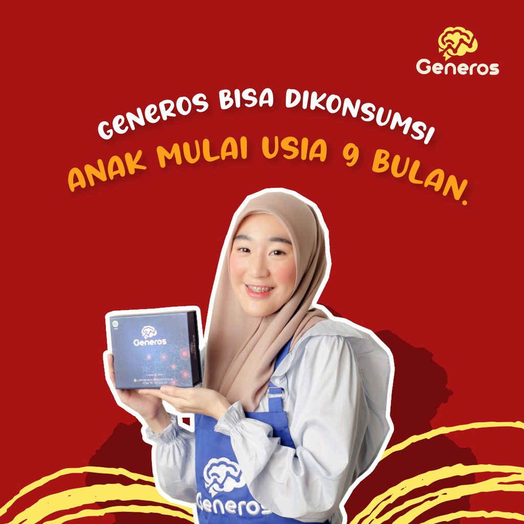 [BEST SELLER]- GENEROS Suplemen Vitamin Otak 3X Meningkatkan Daya Ingat &amp; Kecerdasan Anak