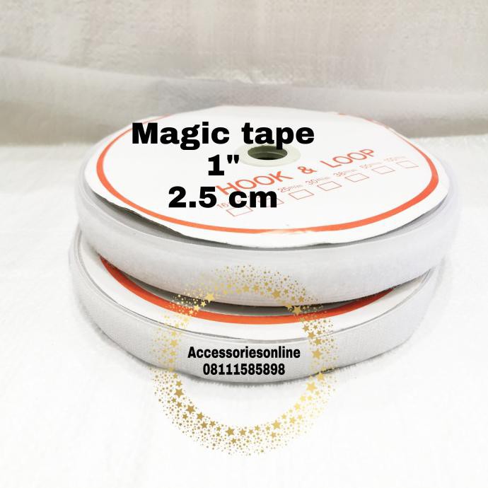 

Favorit] Velcro Strap/Magic Tape Pengikat Serba Guna 1 Inch 2,5 Cm ( 1 Set ) - - Putih