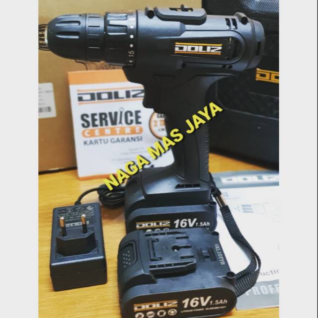 BOR CORDLESS DRILL DOLIZ BD616 / MESIN BOR BATERAI DOLIZ BD 616 / MESIN BOR CAS DOLIZ BD616 16VOLT