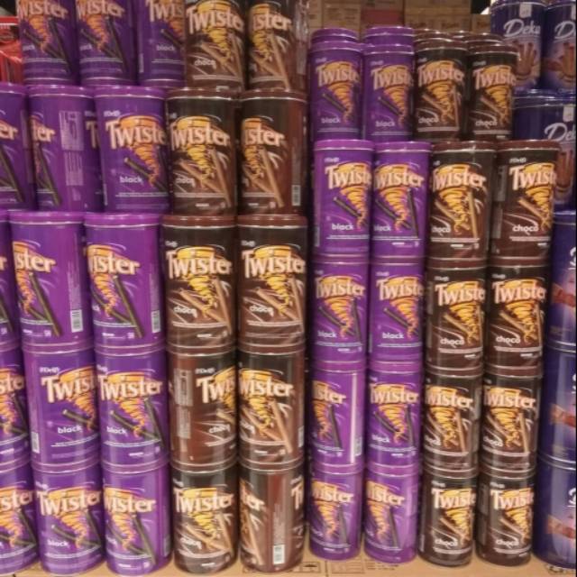 Twister choco 150 gr / twister black 150 gr / twister kaleng