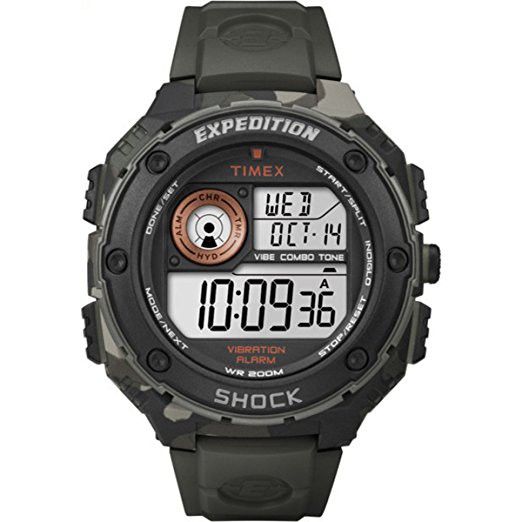 PROMO 12.12 # Jam Tangan Timex Men's T49981 Expedition Shock Men's Green Camo Digital Watch