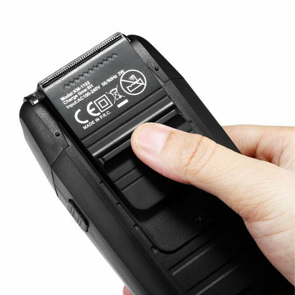 SHINE STAR - ( COD ) Kemei KM-1102 Alat Cukur Kumis /Jenggot Brewok Rambut -Recharger - Shaver Kemei KM 1102