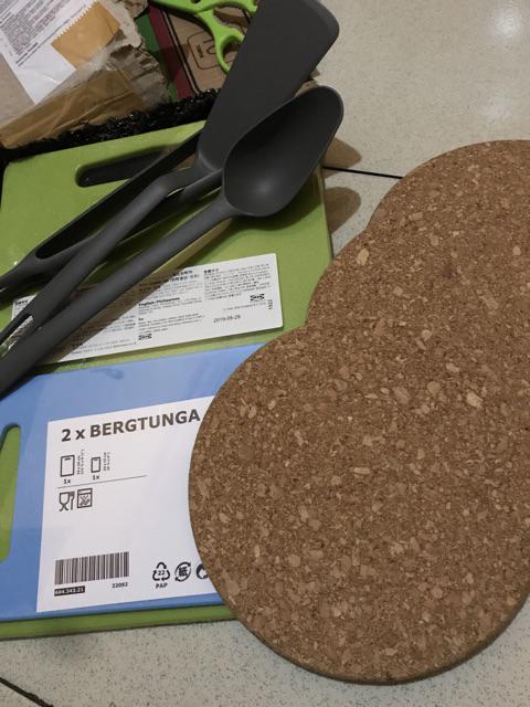 Brgtunga Talenan Sayur Buah Daging, Alat Masak Dapur. Isi 2 Pcs, Hijau Dan Biru