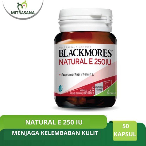 

Blackmores Natural E 250 Iu 50 Kapsul