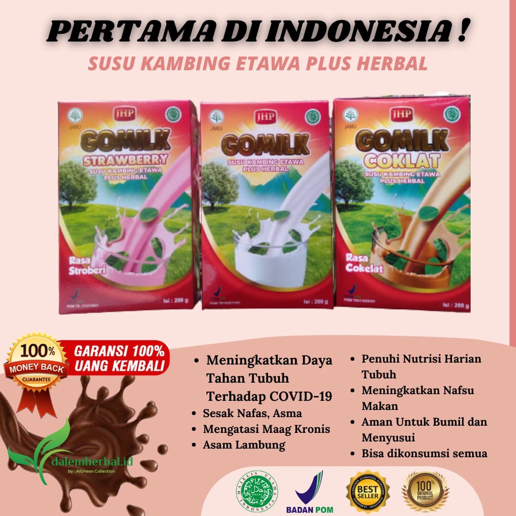 

GOMILK SUSU KAMBING ETAWA PLUS HERBAL