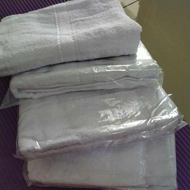 Handuk Putih Hotel Salon Pijat Refleksi Kaki 35x80