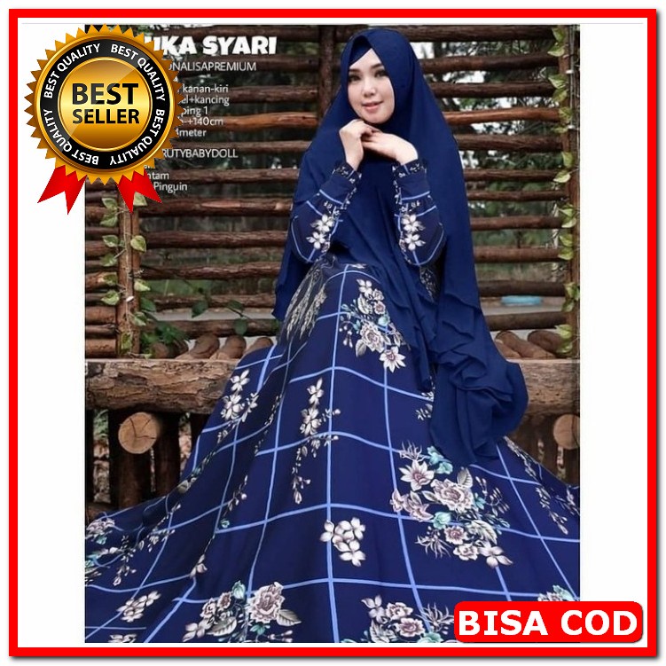 Jual Gamis Jumbo Import Cinderella Bahan Jeans Premium Recomended JO793 Baju Gamis Wanita Terbaru Ro