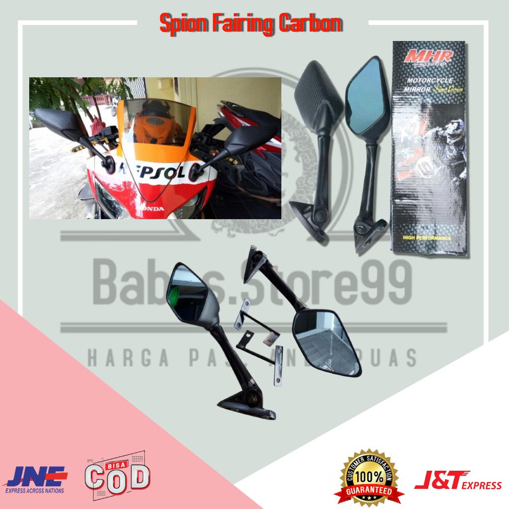 Spion Sepion R25 Pendek Karbon Spion R 25 Carbon Spion Carbon Nmax Aerox CBR PCX Variasi Aksesoris