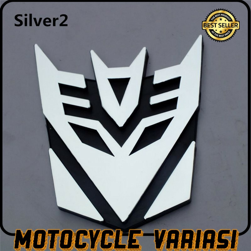 [COD] emblem MOBIL dan MOTOR 3D logo transformer stainless 8.5x8.5x0.5 stainless crom