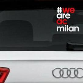 

0CI Sticker/stiker We Are Ac Milan ⁂ nr (Stok Banyak)