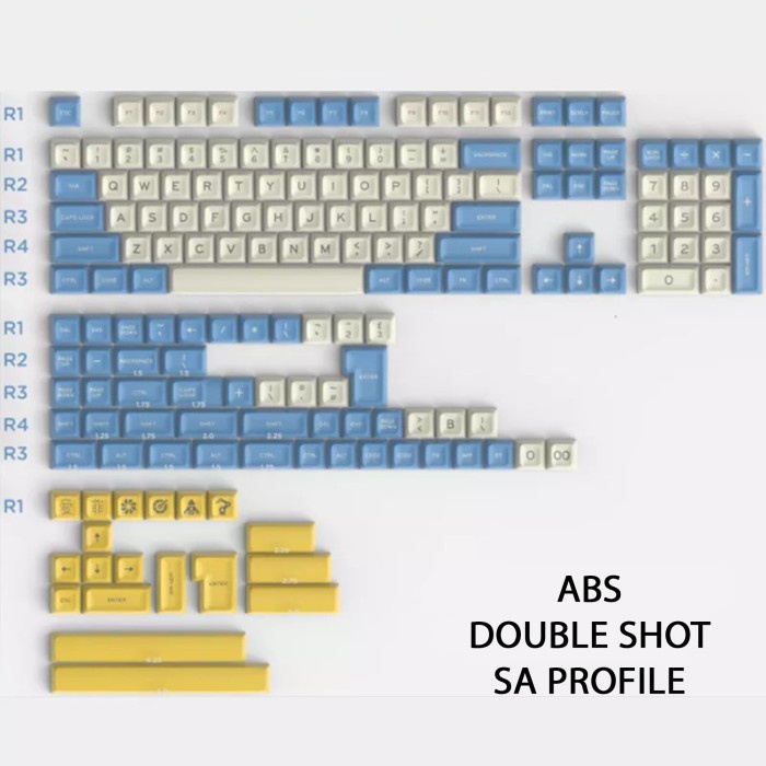 KEYCAPS NATURE ABS SA PROFILE DOUBLE SHOT