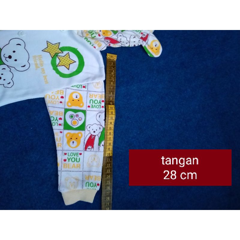 I Love You Bear Jumper Bayi Jumsuit Panjang Kaki  Buka