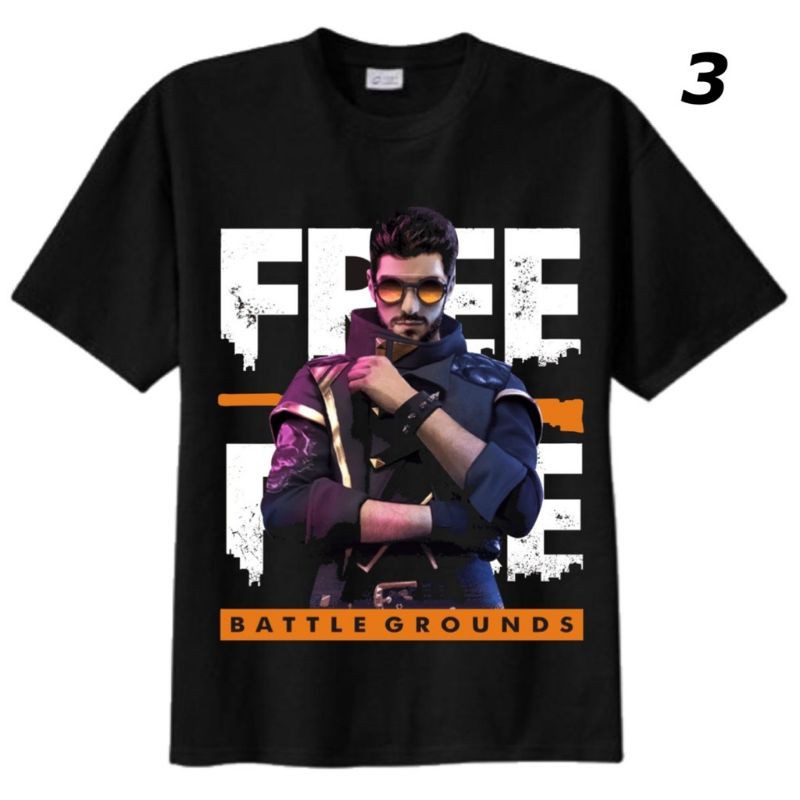 KAOS FREE FIRE ANAK LAKI LAKI BAJU FF KAOS FF DISTRO ANAK SAMPAI DEWASA BAJU GAMES DJ ALOK