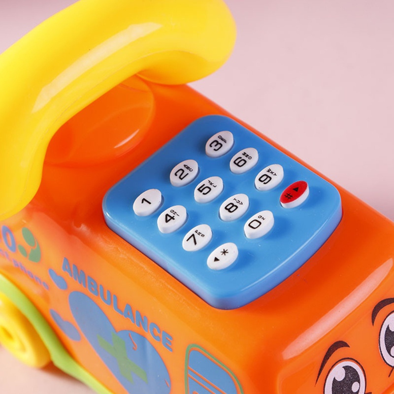 Mary Kids Pretend Electric Phone Aksesoris Multifungsi Edukasi Untuk Bermain Meja Paud Mainan Hadiah Terbaik