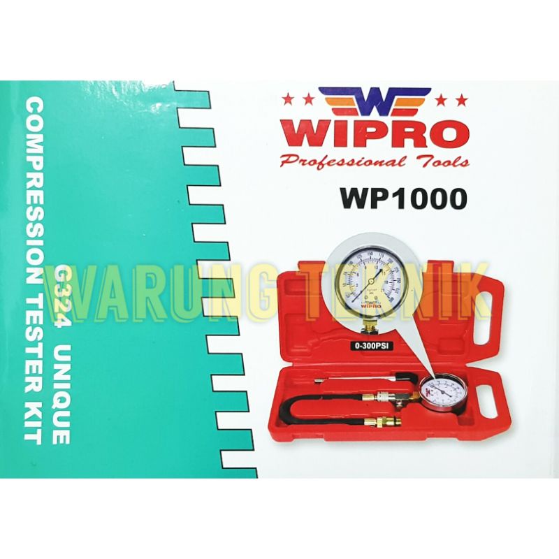 ALAT TES KOMPRESI MESIN BENSIN COMPRESSION TESTER KIT WIPRO WP1000