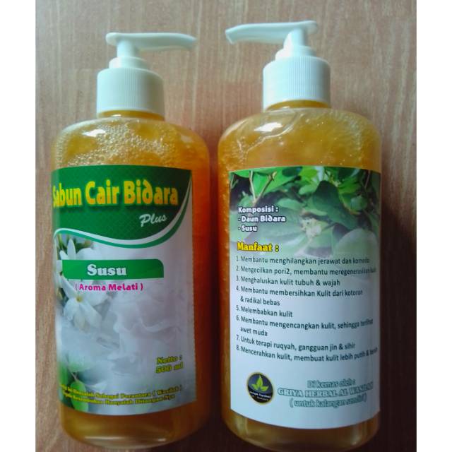 SABUN HERBAL CAIR BIDARA plus SUSU 500ml