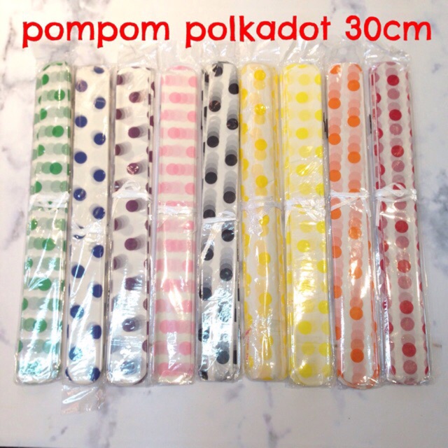 

POMPOM KERTAS POLKADOT 30cm