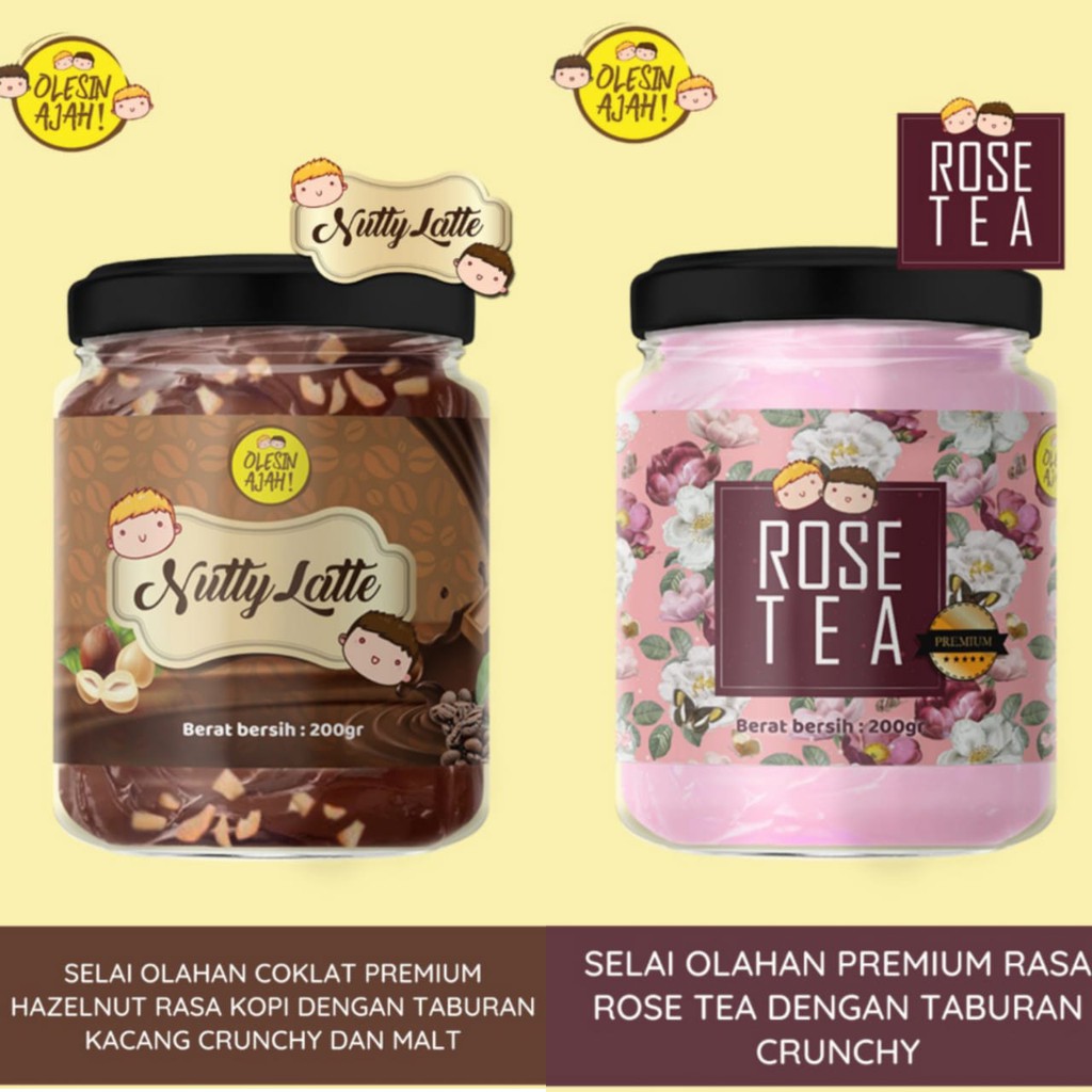 

Promo OlesinAjah Selai Nutty Latte 200Gr + Rose Tea 200Gr