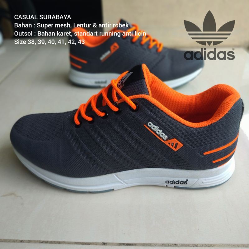 SEPATU SPORT OLAHRAGA ALAS KARET ANTI SELIP SENAM JOGING