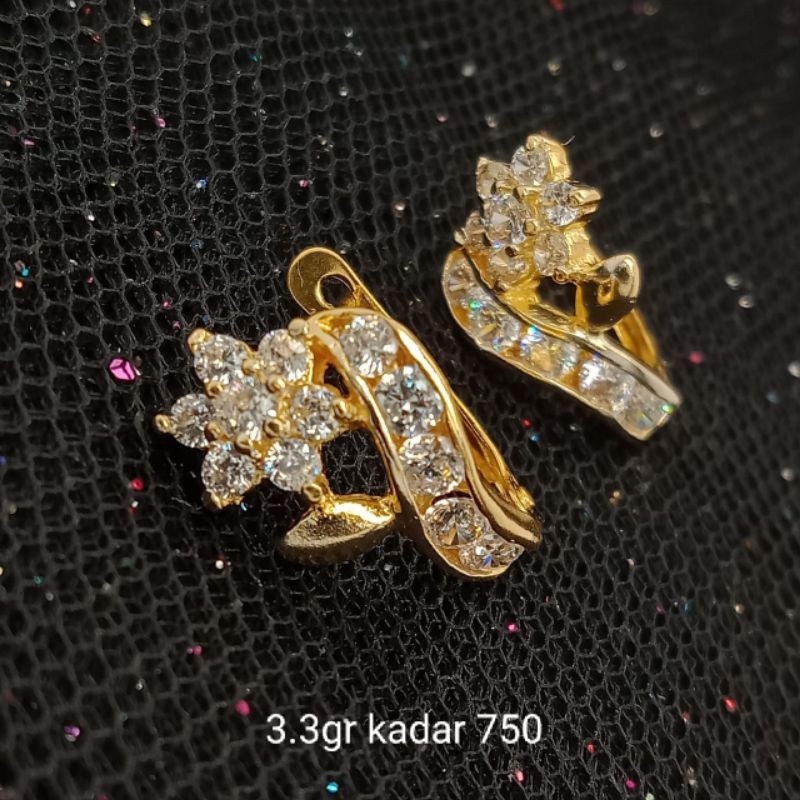 Anting Emas 17 K - 3.3gr Kadar 750 - 3082