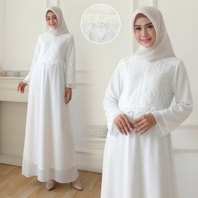 Gamis Syar’i  Motif Lidla