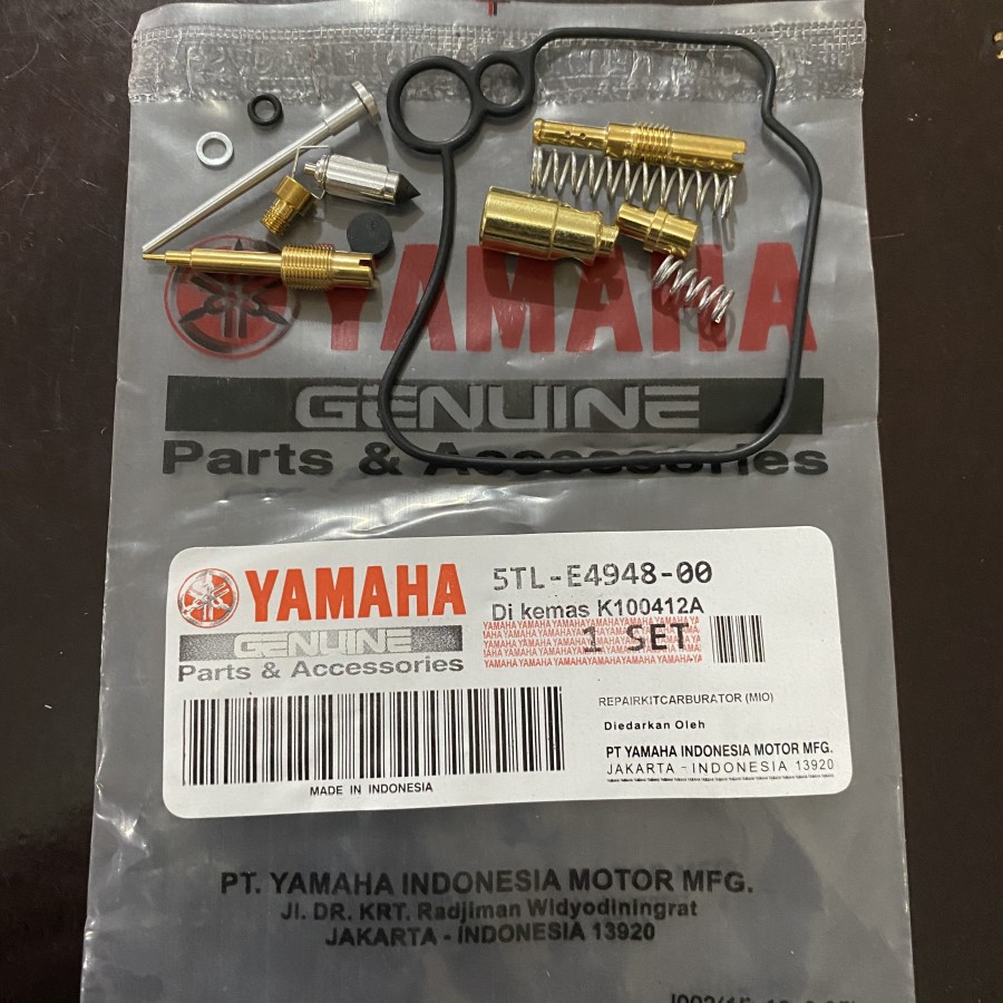5TL REPAIR KIT MIO SPORTY SMILE KARBU OLD LAMA FINO SOUL YAMAHA MOTOR REPAIRKIT KARBURATOR PILOT JET