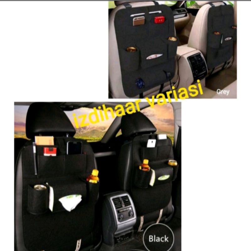 Tas Belakang Jok Mobil GRAND NEW AVANZA XENIA Cas Seat Organizer Multifungsi