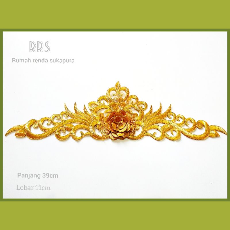 bordir bunga hidup / renda buat di pinggang / bordir mahkota