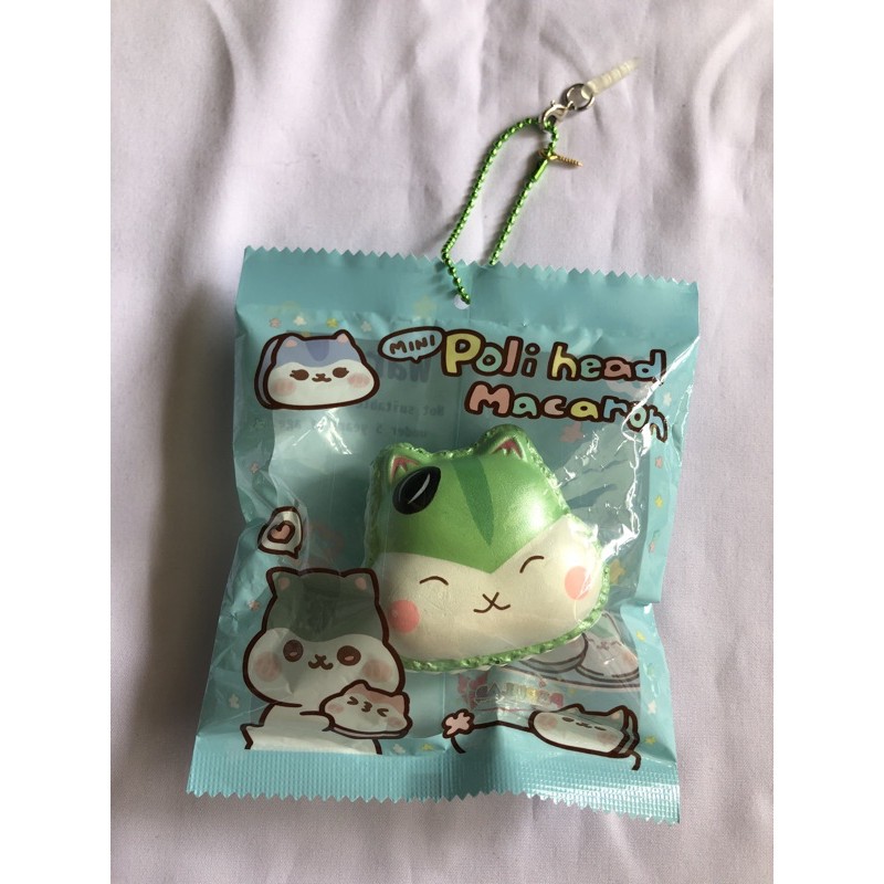 Squishy Mini Poli Head Macaroon “Green”