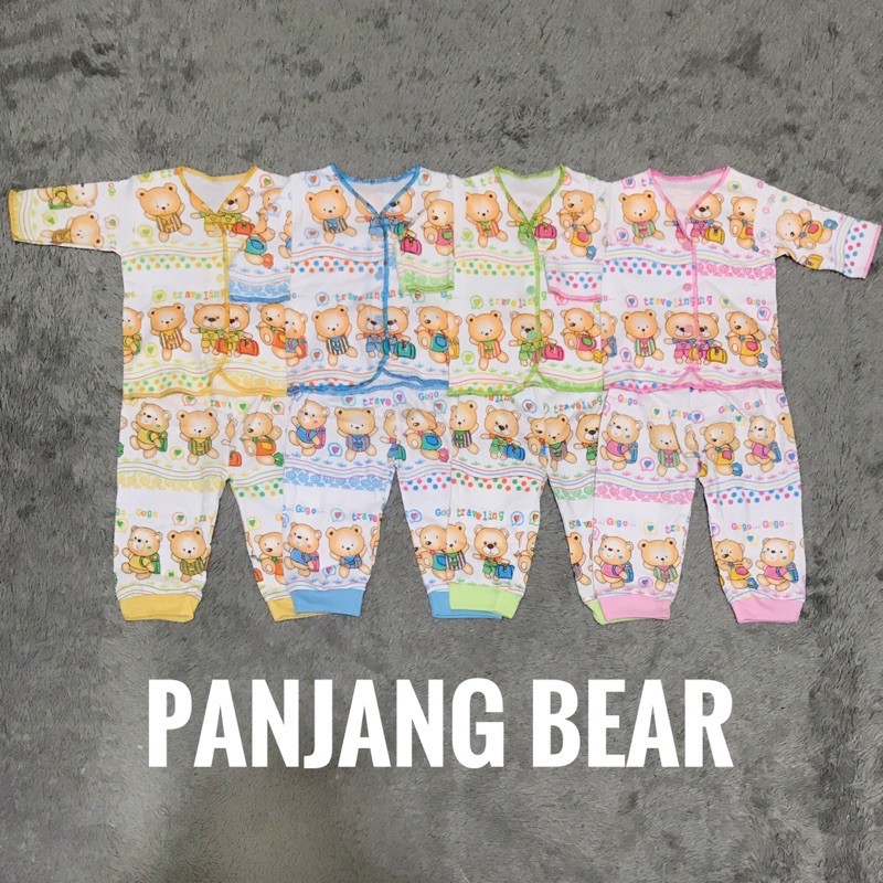 Setelan Baju Bayi Lengan Pendek Kutung Panjang