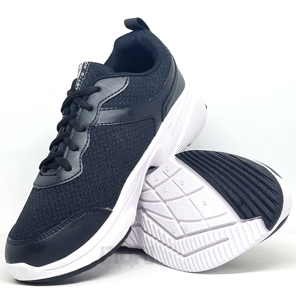 FIURI - Ando Original - ORLIN 37-40 HITAM PUTIH - Sepatu Kets Wanita - Sepatu Sneakers Wanita - Sepatu Olahraga Sport Wanita - Sepatu Casual - Sepatu Jogging Lari Fitness Gym Senam Wanita - Sepatu Anak Perempuan Cewek -Sepatu Sekolah Bertali SD SMP SMA