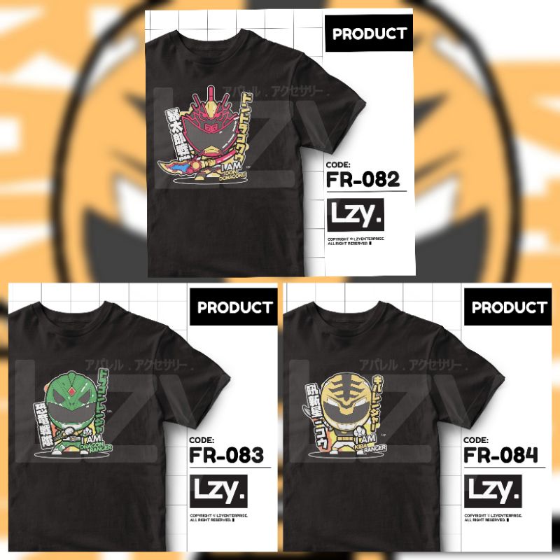 [PRE-ORDER] KAOS DON DRAGOKU / DRAGON RANGER / KIBA RANGER Design by LZY