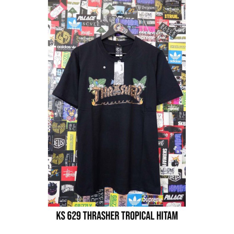 kaos Thrasher tropical / T shir Thrasher premium / Thrasher murah